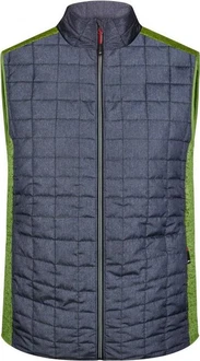 James & Nicholson Steppweste Hybrid Strickfleece Gilet