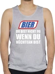 Shirtracer Tanktop Bier Vintage Party & Alkohol Herren Braun/Orange/Hellblau/Creme