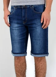 ESRA Herren Jeans Shorts Bermuda AS431 