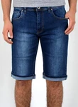 ESRA Herren Jeans Shorts Bermuda AS431 