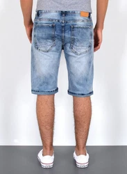 ESRA Herren Jeans Shorts Bermuda AS431 