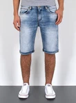 ESRA Herren Jeans Shorts Bermuda AS431 
