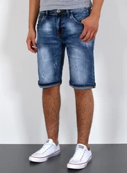 ESRA Herren Jeans Shorts Bermuda AS431 