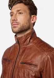 Ricano Lederjacke Albert Beige/Braun