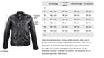Ricano Lederjacke Albert Schwarz/Gelb