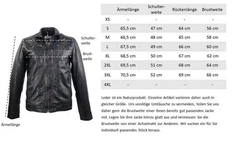 Ricano Lederjacke Albert Schwarz/Gelb