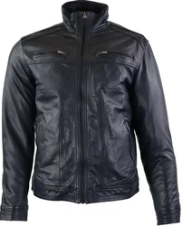 Ricano Lederjacke Albert Dunkelblau/Blau/Hellblau