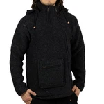 KUNST UND MAGIE Kapuzenstrickjacke Unisex Dunkelgrau/Schwarz/Grau