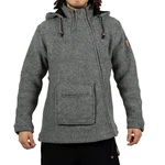 KUNST UND MAGIE Kapuzenstrickjacke Unisex Hellgrau/Dunkelgrau/Grau