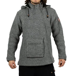 Kapuzenstrickjacke Kunst & Magie Unisex Strick- Wolljacke abnehmbare Zipfelkapuze Abnehmbare Kapuze