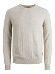 Jack & Jones Rundhalspullover JJEEMIL 4295 Hellgrau (4295)