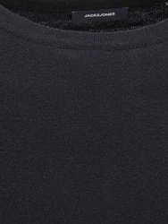 Jack & Jones Rundhalspullover JJEEMIL 4295 Schwarz/Dunkelblau