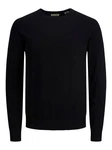 Jack & Jones Rundhalspullover JJEEMIL 4295 Schwarz/Dunkelblau