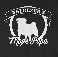 Shirtracer T-Shirt Stolzer Mops Papa Geschenk Gelb/Lila/Braun/Rot/Grün