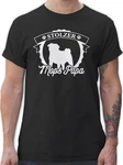 Shirtracer T-Shirt Stolzer Mops Papa Geschenk Gelb/Lila/Braun/Rot/Grün