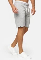 Indicode Herren Sweatshorts Aldrich Grau/Hellgrau