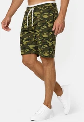 Indicode Herren Sweatshorts Aldrich Dunkelgrün