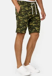 Indicode Herren Sweatshorts Aldrich Dunkelgrün