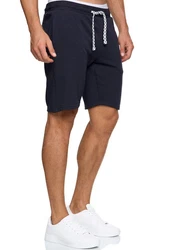 Indicode Herren Sweatshorts Aldrich Dunkelblau