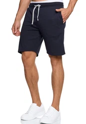 Indicode Herren Sweatshorts Aldrich Dunkelblau