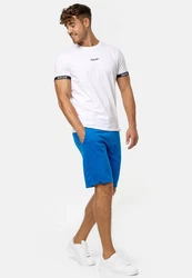 Indicode Herren Sweatshorts Aldrich Blau/Hellblau
