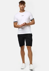 Indicode Herren Sweatshorts Aldrich Schwarz/Dunkelblau