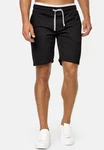 Indicode Herren Sweatshorts Aldrich Schwarz/Dunkelblau