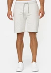 Indicode Herren Sweatshorts Aldrich Grau/Khaki/Weiß