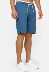 Indicode Herren Sweatshorts Aldrich Blau/Hellblau