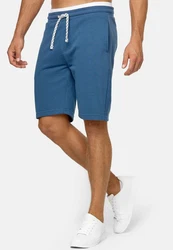 Indicode Herren Sweatshorts Aldrich Blau/Hellblau
