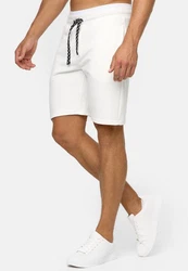 Indicode Herren Sweatshorts Aldrich Weiß/Creme