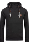 Indicode Hoodie Meza Schwarz/Braun