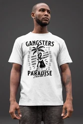 Neverless Print-Shirt Herren T-Shirt Gangsters Paradise Gelb/Grau/Orange
