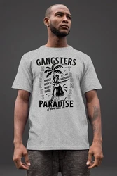 Neverless Print-Shirt Herren T-Shirt Gangsters Paradise Hellgrau/Grau/Dunkelgrau