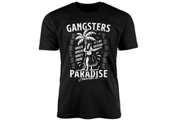 Neverless Print-Shirt Herren T-Shirt Gangsters Paradise Dunkelgrün/Orange/Gelb/Grau/Braun/Schwarz