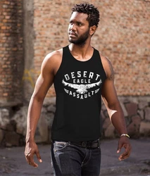 Neverless Tanktop Herren Desert Eagle Assault Beige/Schwarz