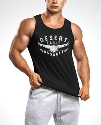 Neverless Tanktop Herren Desert Eagle Assault Beige/Schwarz