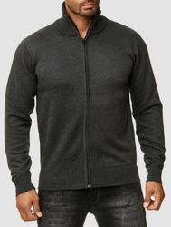 Egomaxx Cardigan Stehkragen H2571 Dunkelgrau (H2571)