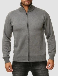 Egomaxx Cardigan Stehkragen H2571 Grau (H2571)