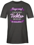 Shirtracer T-Shirt Ich habe eine verrückte Tochter Partner-Look Familie Papa lila