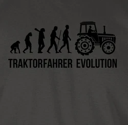 Shirtracer T-Shirt Landwirt Evolution Traktor Rot/Grau/Dunkelgrün/Dunkelgrau/Khaki