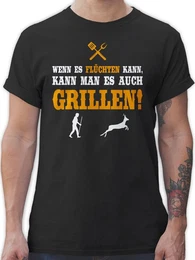 T-Shirt Wenn es flchten kann Grillzubehr & Grillen Geschenk