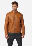 RICANO Lederjacke Caesar Braun/Beige/Orange