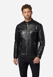 RICANO Lederjacke Caesar Schwarz