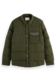Steppjacke Herren Jacke SHIRT-JACKET 163254 Utility Green Khaki