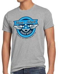 T-Shirt Blue Shell Kart mario super snes n64 switch blauer brothers wii u