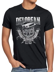 style3 T-Shirt Delorean Zukunft zurück in die Zukunft Back to the Future DMC-12 Dunkelblau/Dunkelgrau