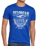 style3 T-Shirt Delorean Zukunft zurück in die Zukunft Back to the Future DMC-12 Blau