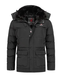 Höhenhorn Achalm Herren Winter Jacke (25G12) Schwarz/Grau/Dunkelgrau/Dunkelgrün