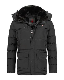 Höhenhorn Achalm Herren Winter Jacke (25G12) Schwarz/Grau/Dunkelgrau/Dunkelgrün